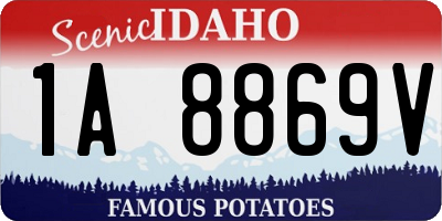 ID license plate 1A8869V