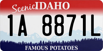 ID license plate 1A8871L