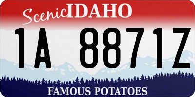 ID license plate 1A8871Z