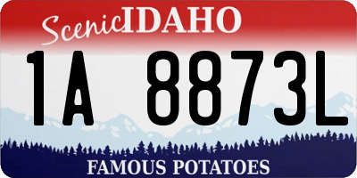 ID license plate 1A8873L