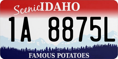ID license plate 1A8875L