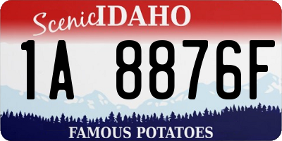 ID license plate 1A8876F