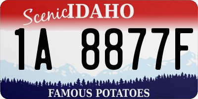 ID license plate 1A8877F