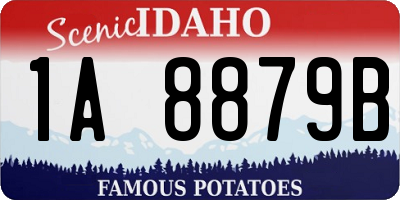 ID license plate 1A8879B