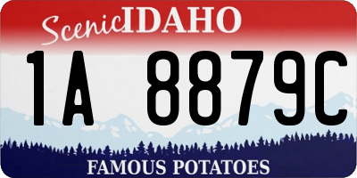 ID license plate 1A8879C