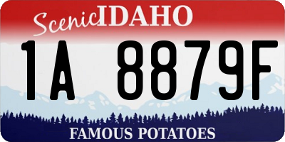 ID license plate 1A8879F