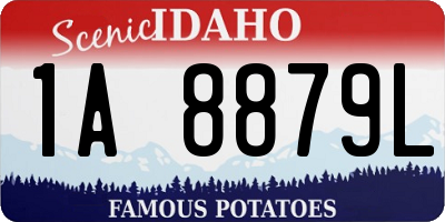 ID license plate 1A8879L