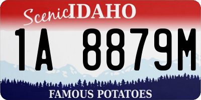 ID license plate 1A8879M