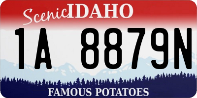ID license plate 1A8879N