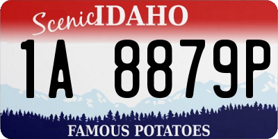 ID license plate 1A8879P