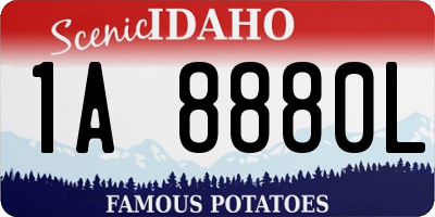 ID license plate 1A8880L