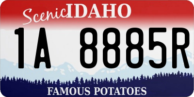 ID license plate 1A8885R