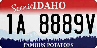 ID license plate 1A8889V