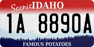 ID license plate 1A8890A