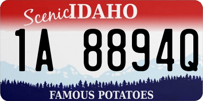 ID license plate 1A8894Q