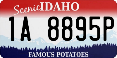 ID license plate 1A8895P