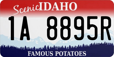 ID license plate 1A8895R