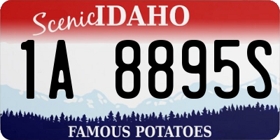 ID license plate 1A8895S