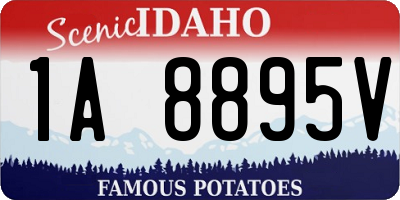 ID license plate 1A8895V