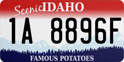 ID license plate 1A8896F