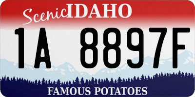 ID license plate 1A8897F