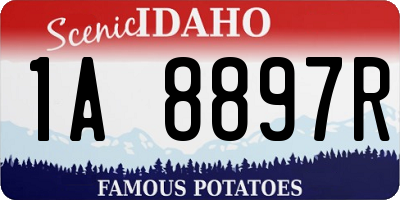 ID license plate 1A8897R