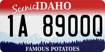 ID license plate 1A8900Q