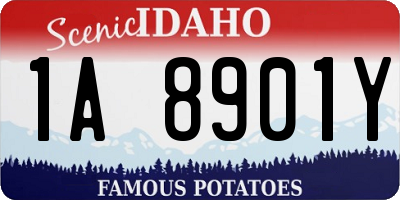 ID license plate 1A8901Y