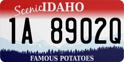 ID license plate 1A8902Q