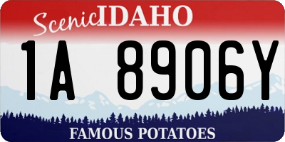ID license plate 1A8906Y