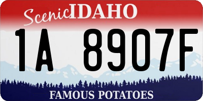 ID license plate 1A8907F