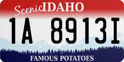 ID license plate 1A8913I