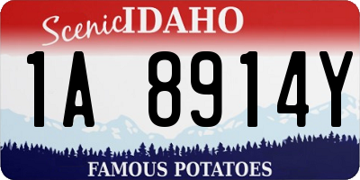 ID license plate 1A8914Y