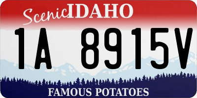 ID license plate 1A8915V