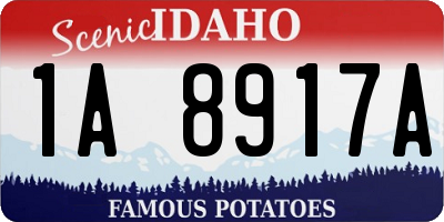 ID license plate 1A8917A