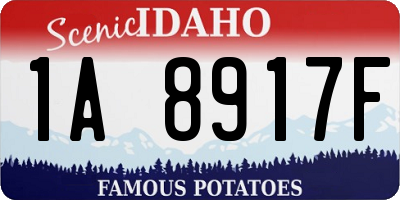 ID license plate 1A8917F