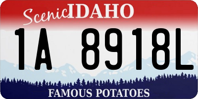 ID license plate 1A8918L