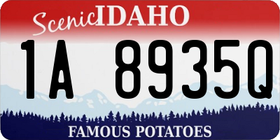 ID license plate 1A8935Q