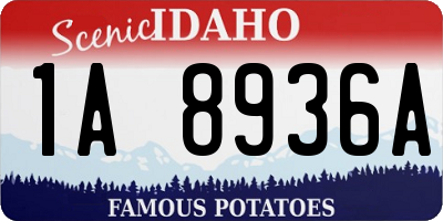 ID license plate 1A8936A