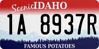 ID license plate 1A8937R