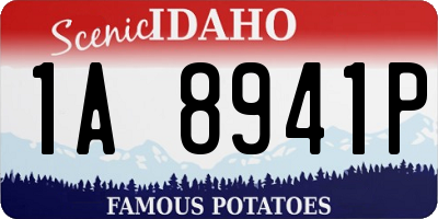 ID license plate 1A8941P