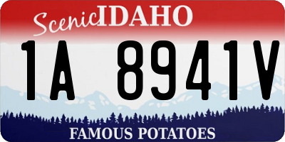 ID license plate 1A8941V