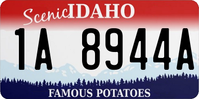 ID license plate 1A8944A