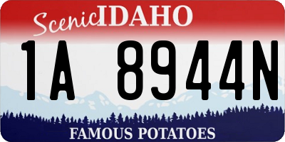 ID license plate 1A8944N