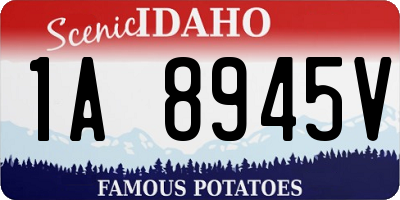 ID license plate 1A8945V