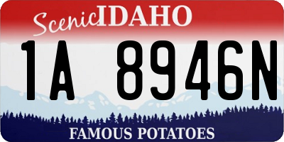 ID license plate 1A8946N