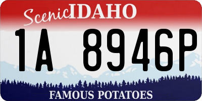 ID license plate 1A8946P