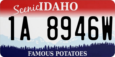 ID license plate 1A8946W