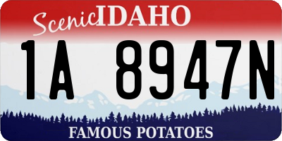 ID license plate 1A8947N