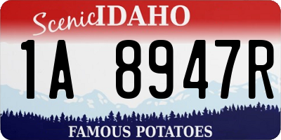 ID license plate 1A8947R